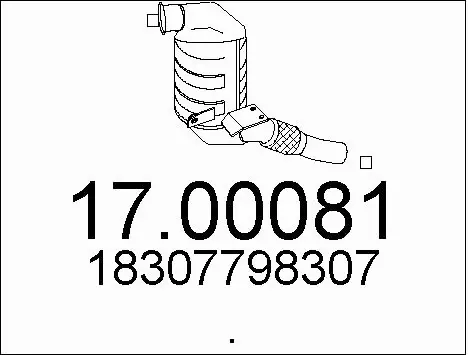 Soot/Particulate Filter, exhaust system (17.00081)
