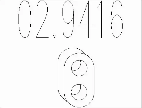 Rubber Buffer, muffler (02.9416)