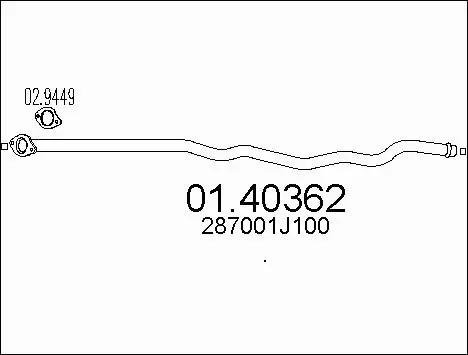 Exhaust Pipe (01.40362)