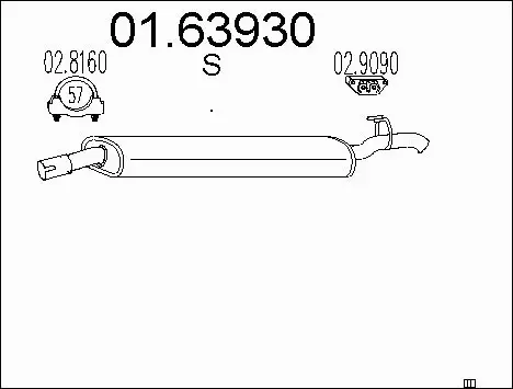 Rear Muffler (01.63930)