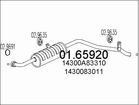 Rear Muffler (01.65920)