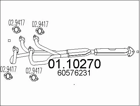 Exhaust Pipe (01.10270)