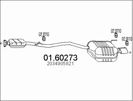 Rear Muffler (01.60273)