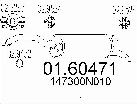 Rear Muffler (01.60471)
