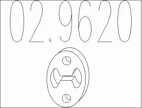 Rubber Buffer, muffler (02.9620)