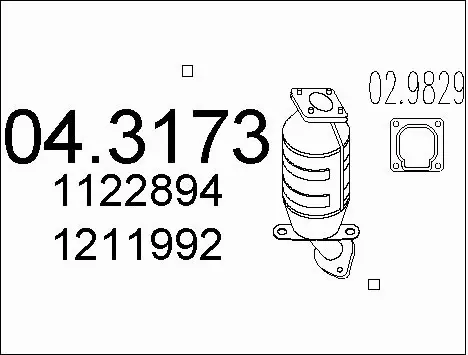 Catalytic Converter (04.3173)