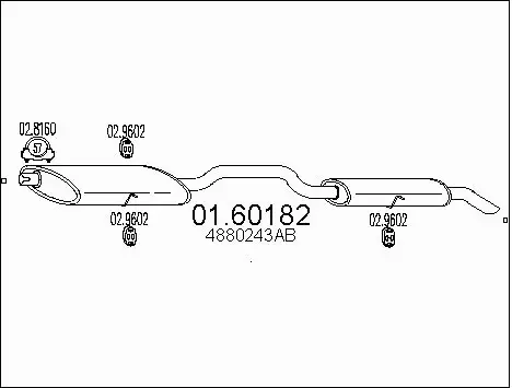Rear Muffler (01.60182)