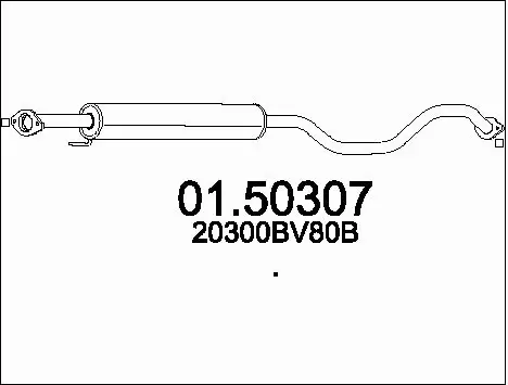 Centre Muffler (01.50307)