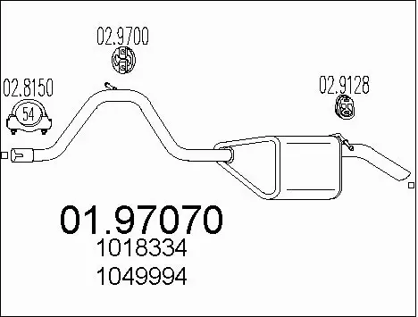 Rear Muffler (01.97070)
