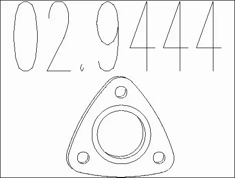 Gasket, exhaust pipe (02.9444)