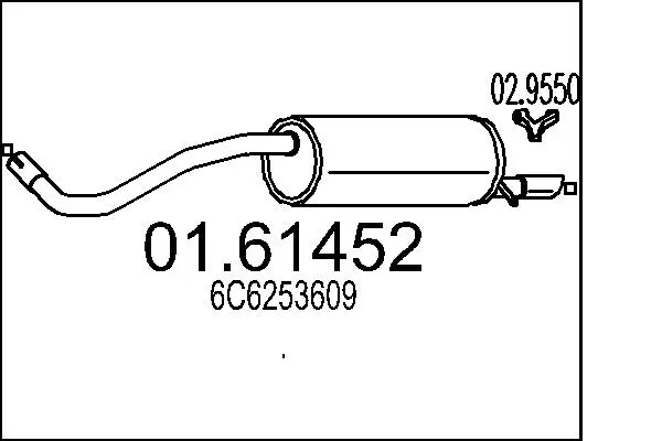 Rear Muffler (01.61452)