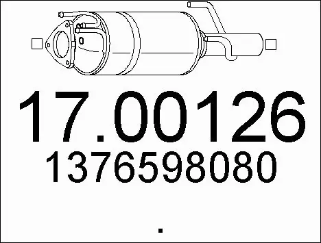 Soot/Particulate Filter, exhaust system (17.00126)