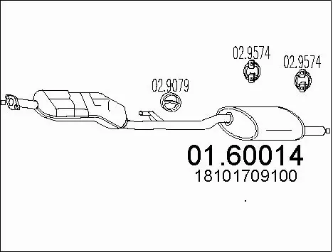 Rear Muffler (01.60014)