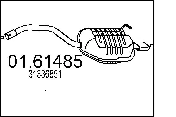 Rear Muffler (01.61485)