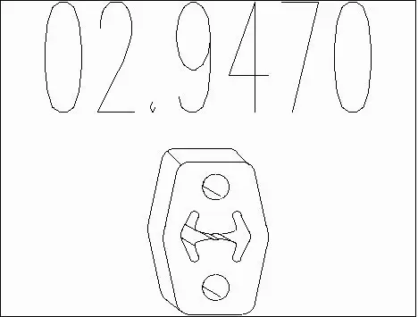 Rubber Buffer, muffler (02.9470)