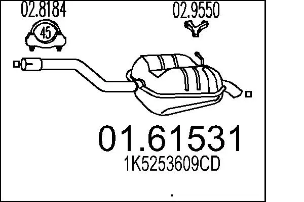 Rear Muffler (01.61531)