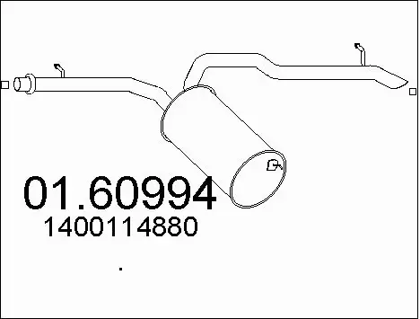 Rear Muffler (01.60994)