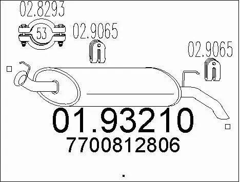 Rear Muffler (01.93210)