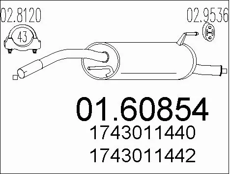 Rear Muffler (01.60854)