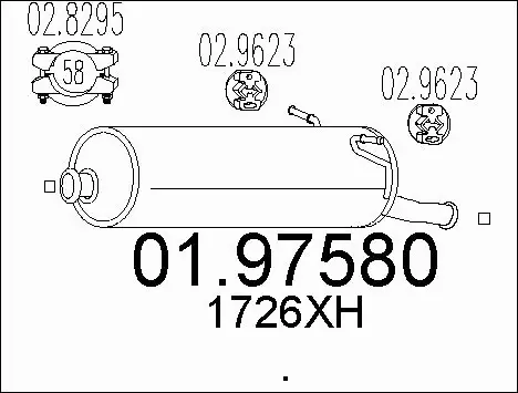Rear Muffler (01.97580)