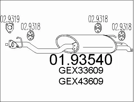 Rear Muffler (01.93540)