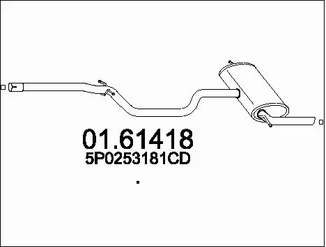 Rear Muffler (01.61418)