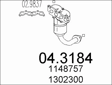 Catalytic Converter (04.3184)