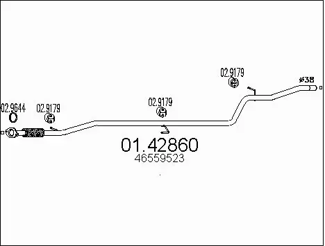 Exhaust Pipe (01.42860)