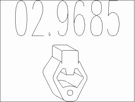 Rubber Buffer, muffler (02.9685)