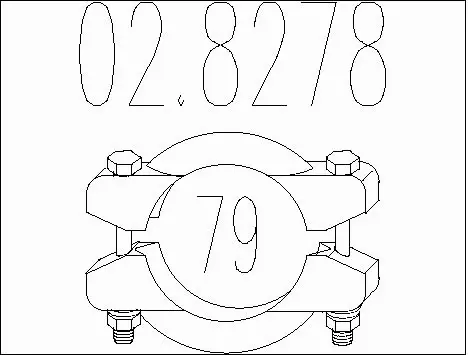 Pipe Connector, exhaust system (02.8278)