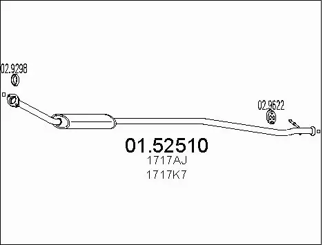 Centre Muffler (01.52510)