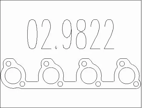 Gasket, exhaust pipe (02.9822)