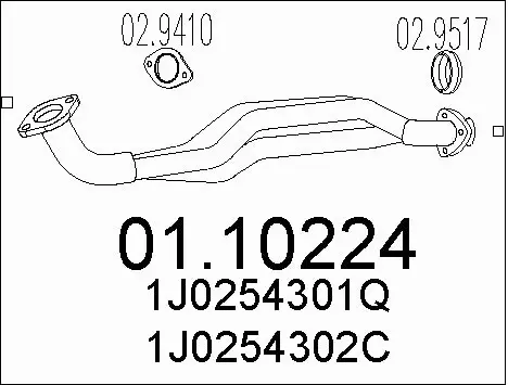 Exhaust Pipe (01.10224)