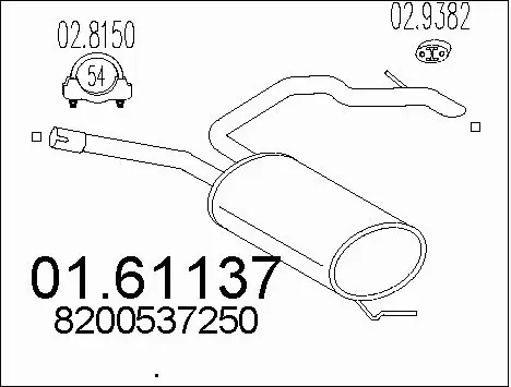 Rear Muffler (01.61137)