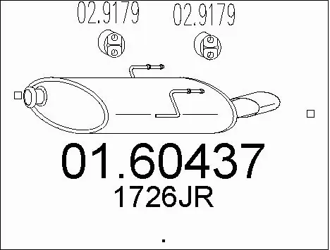 Rear Muffler (01.60437)