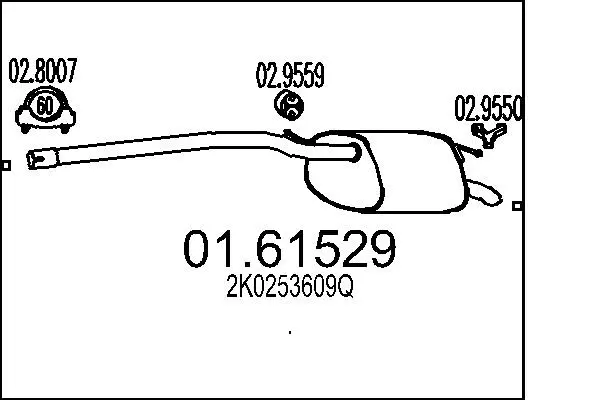 Rear Muffler (01.61529)