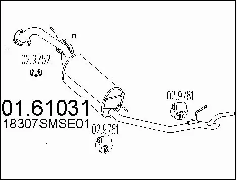 Rear Muffler (01.61031)