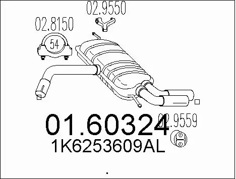 Rear Muffler (01.60324)