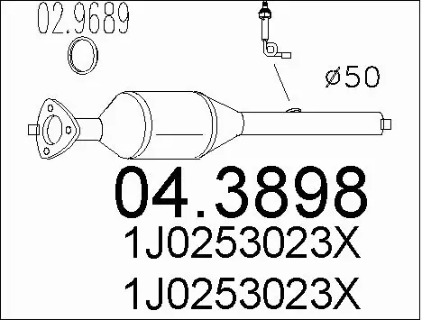 Catalytic Converter (04.3898)