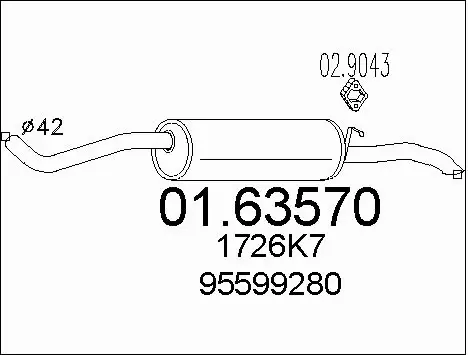 Rear Muffler (01.63570)