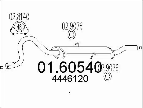 Rear Muffler (01.60540)