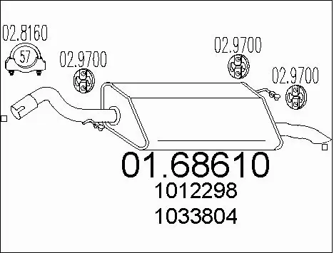 Rear Muffler (01.68610)