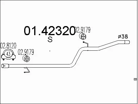 Exhaust Pipe (01.42320)