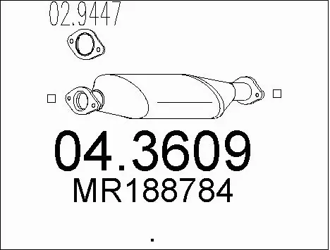 Catalytic Converter (04.3609)
