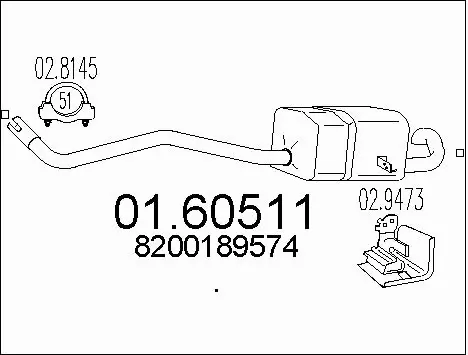 Rear Muffler (01.60511)