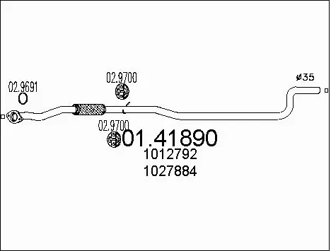 Exhaust Pipe (01.41890)