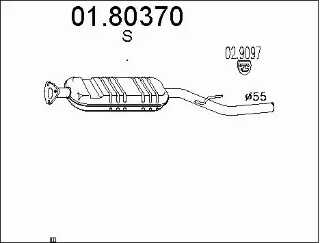 Centre Muffler (01.80370)