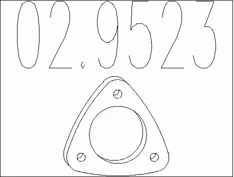 Gasket, exhaust pipe (02.9523)