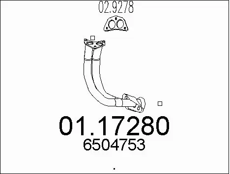 Exhaust Pipe (01.17280)