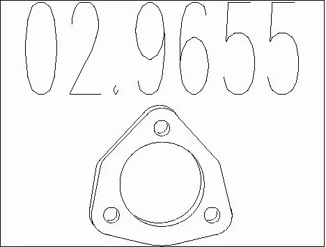 Gasket, exhaust pipe (02.9655)